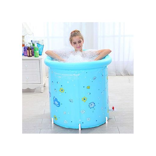 Bañera Barril de baño Plegable de Color Azul XL