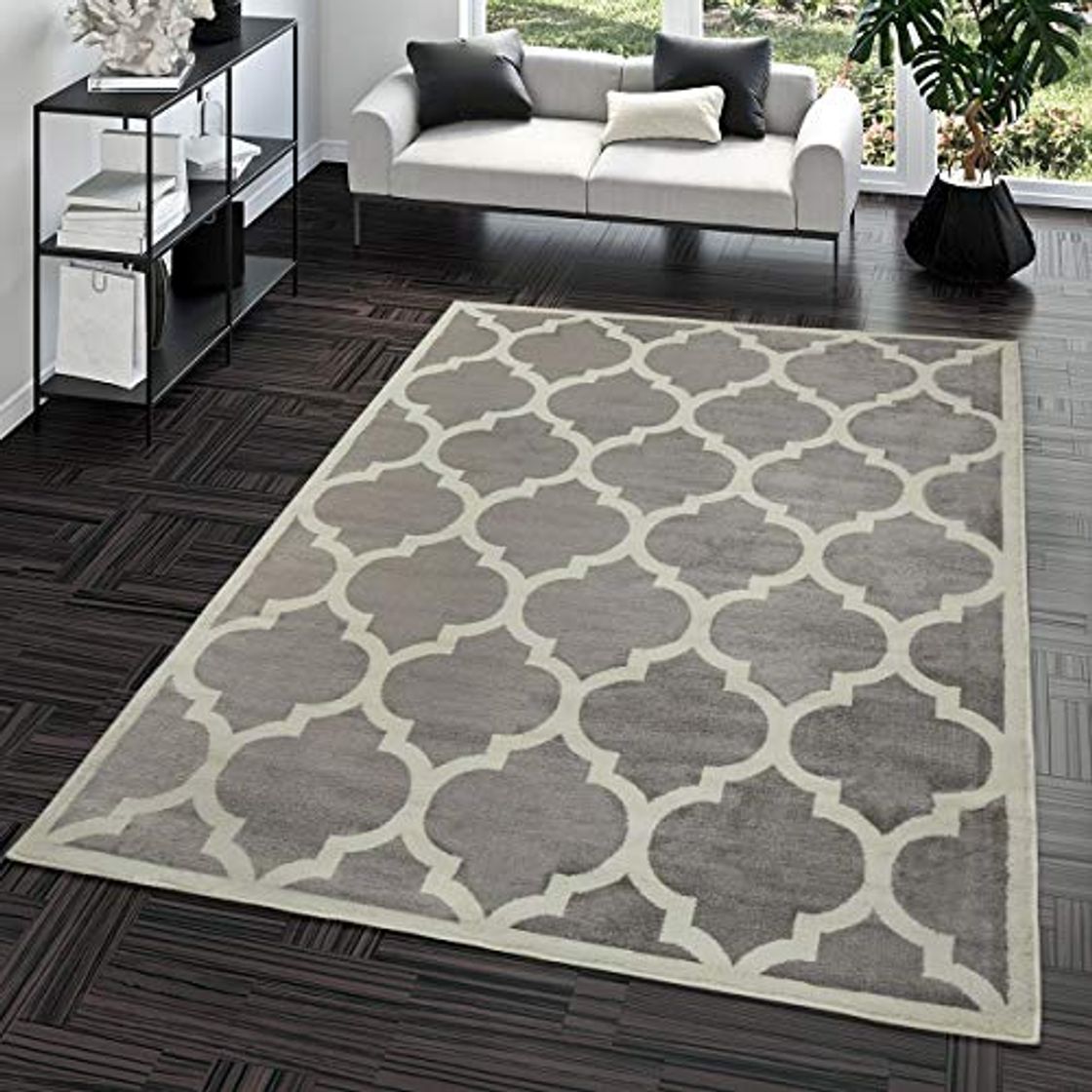 Social TT Home Alfombra De Salón Moderna De Pelo Corto Diseño Marroquí para