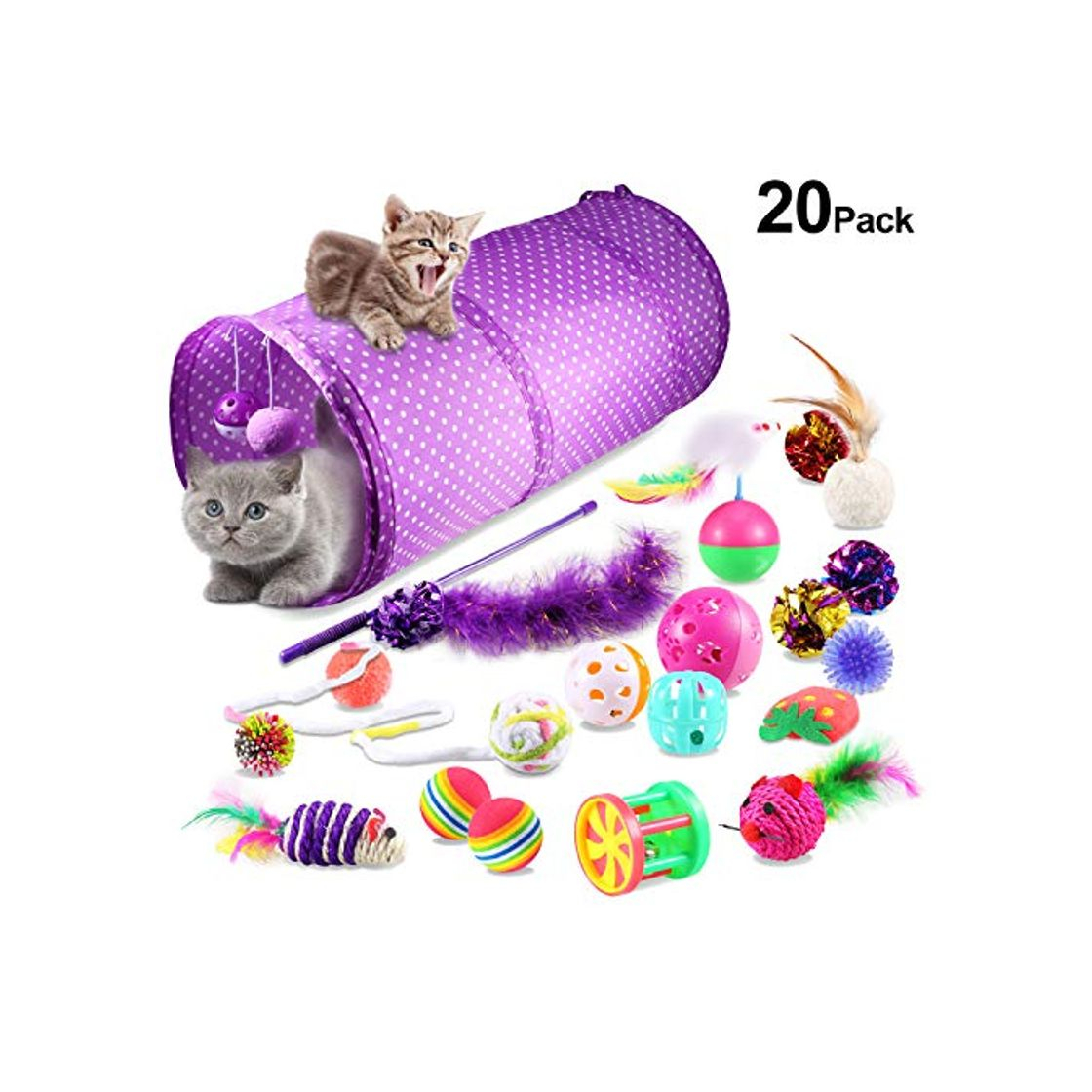 Social Yosemy Juguetes para Gatos Interactivos