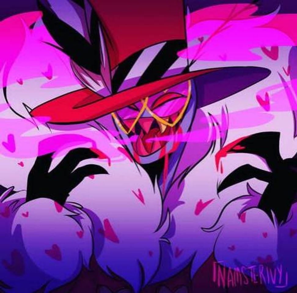 Moda Angel Dust in his crime hat. By @lapinive (Instagram) : HazbinHotel