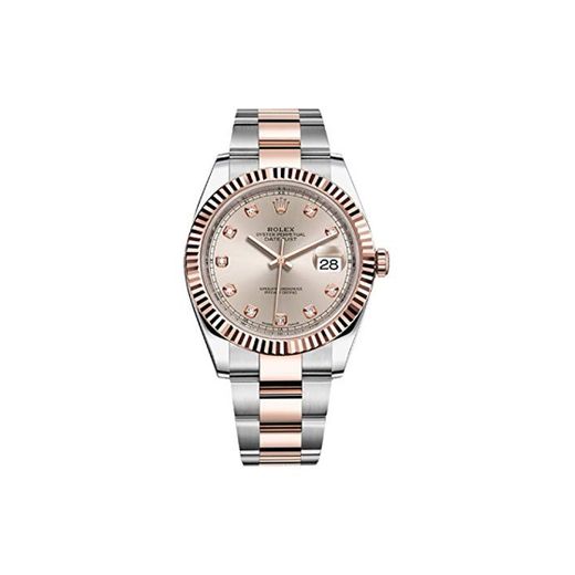 Rolex Datejust II 41 mm Sundust Diamante Dial Rose Oro y Acero Reloj para Hombre 126331