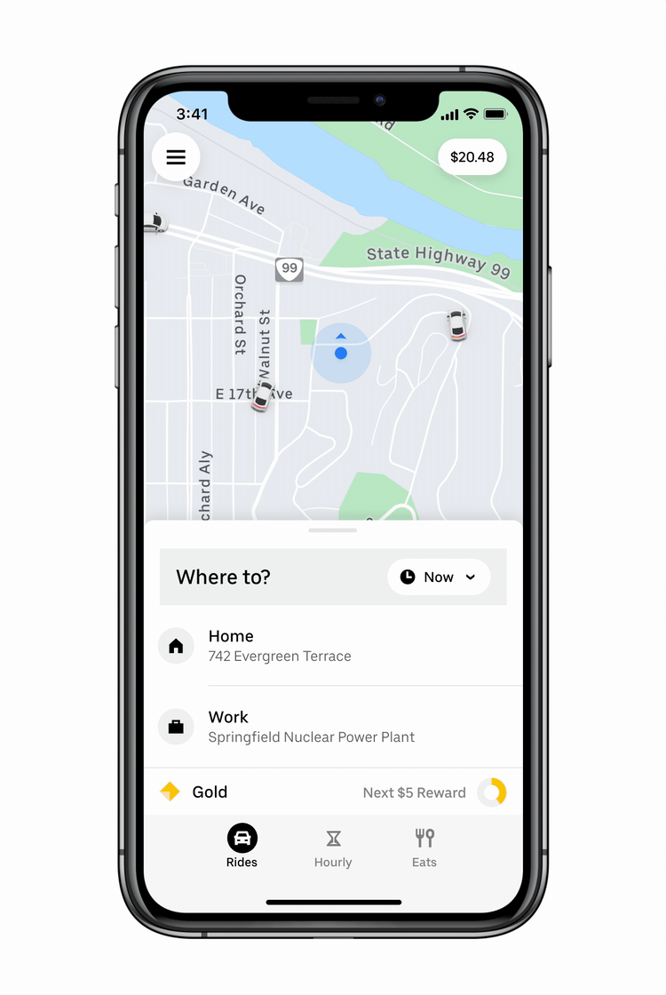 App Uber - Request a ride