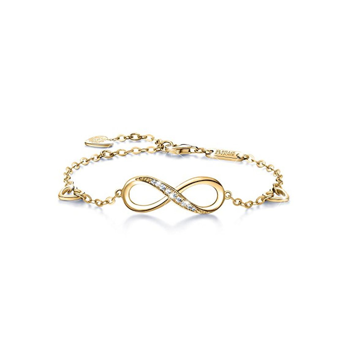 Social Billie Bijoux Pulsera de plata esterlina Mujer Símbolo Amor Infinito Brazalete de