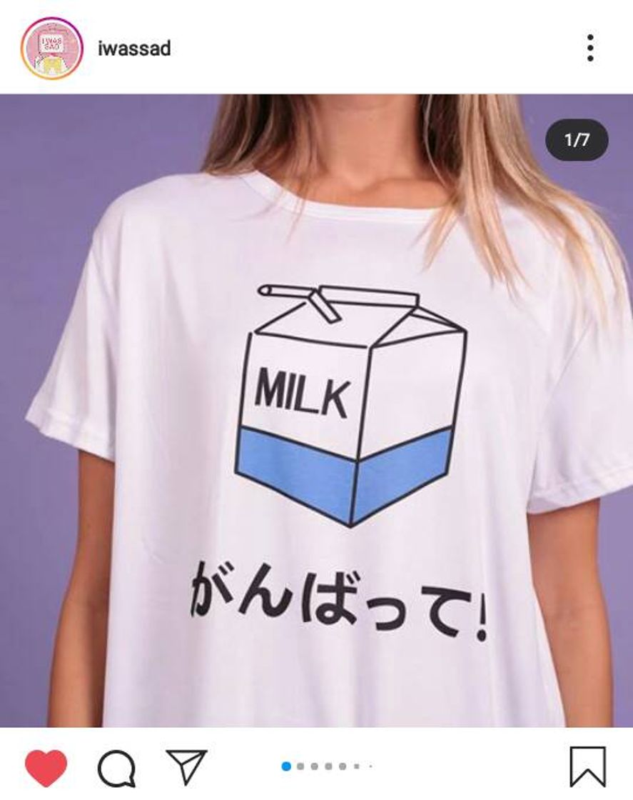 Moda Camisa de Milk 