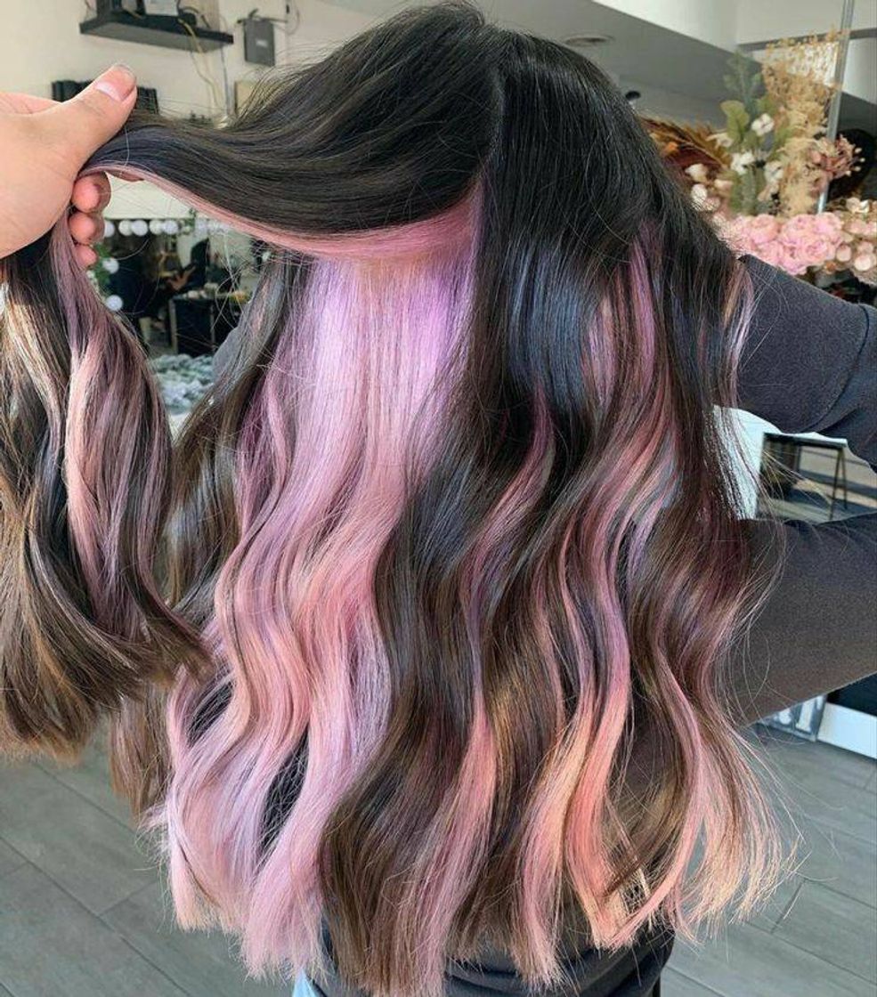Social Cabelo com rosa 💖