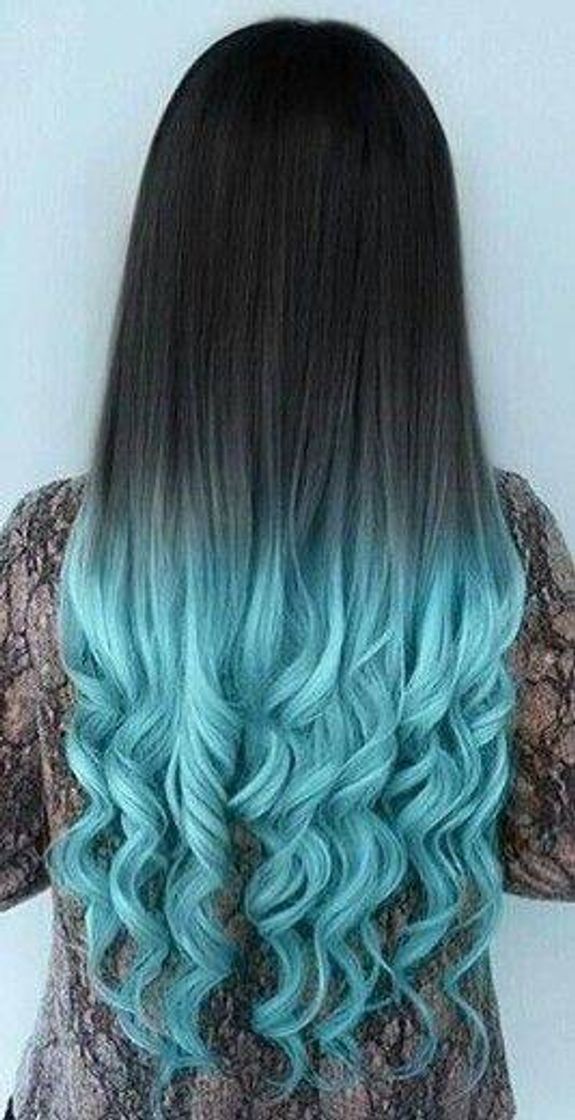 Moda Cabelo azul e preto