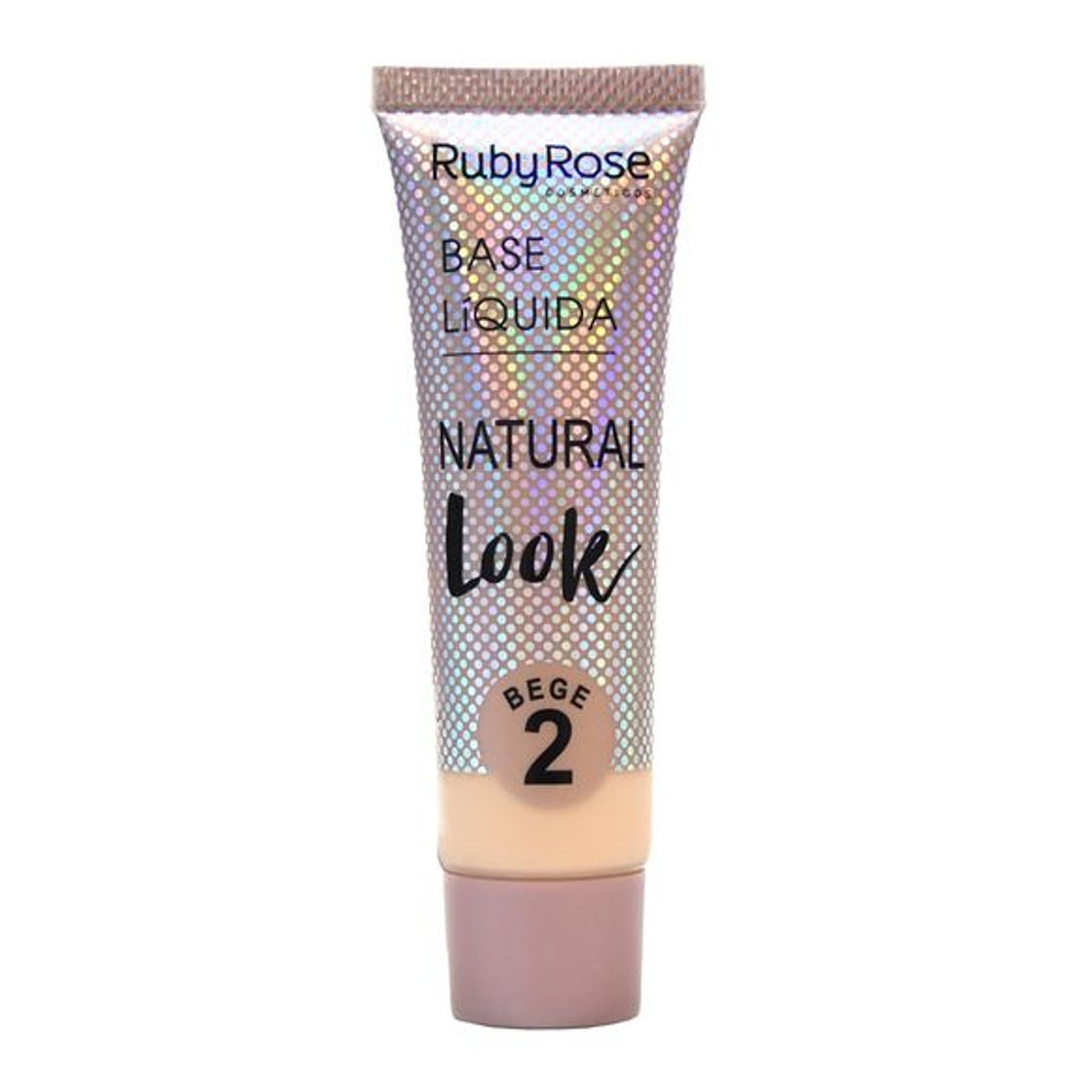 Fashion BASE LÍQUIDA NATURAL LOOK BEGE 2 - RUBY ROSE - Loja Online