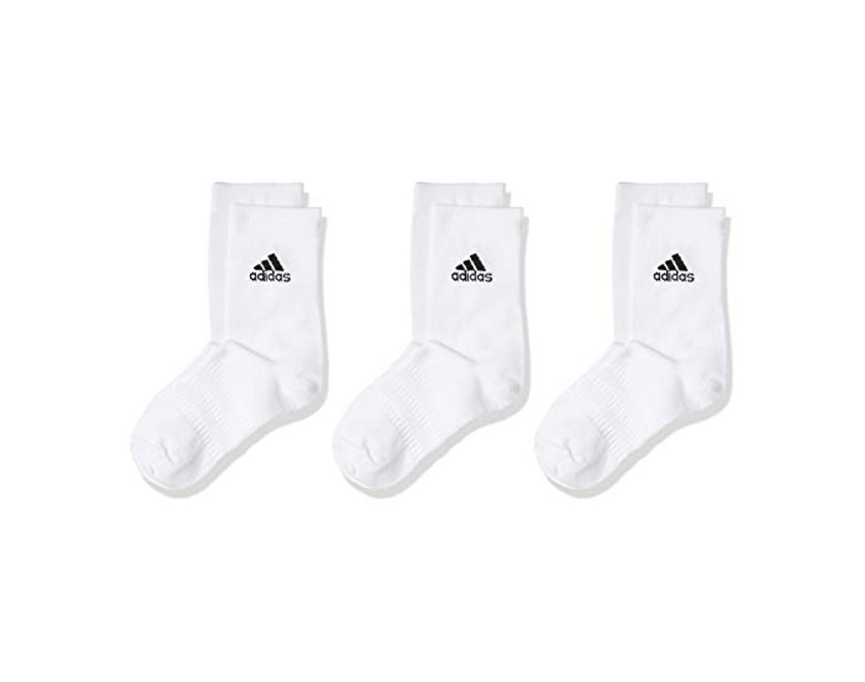 Moda adidas Light Crew 3pp Calcetines, Unisex Adulto, White