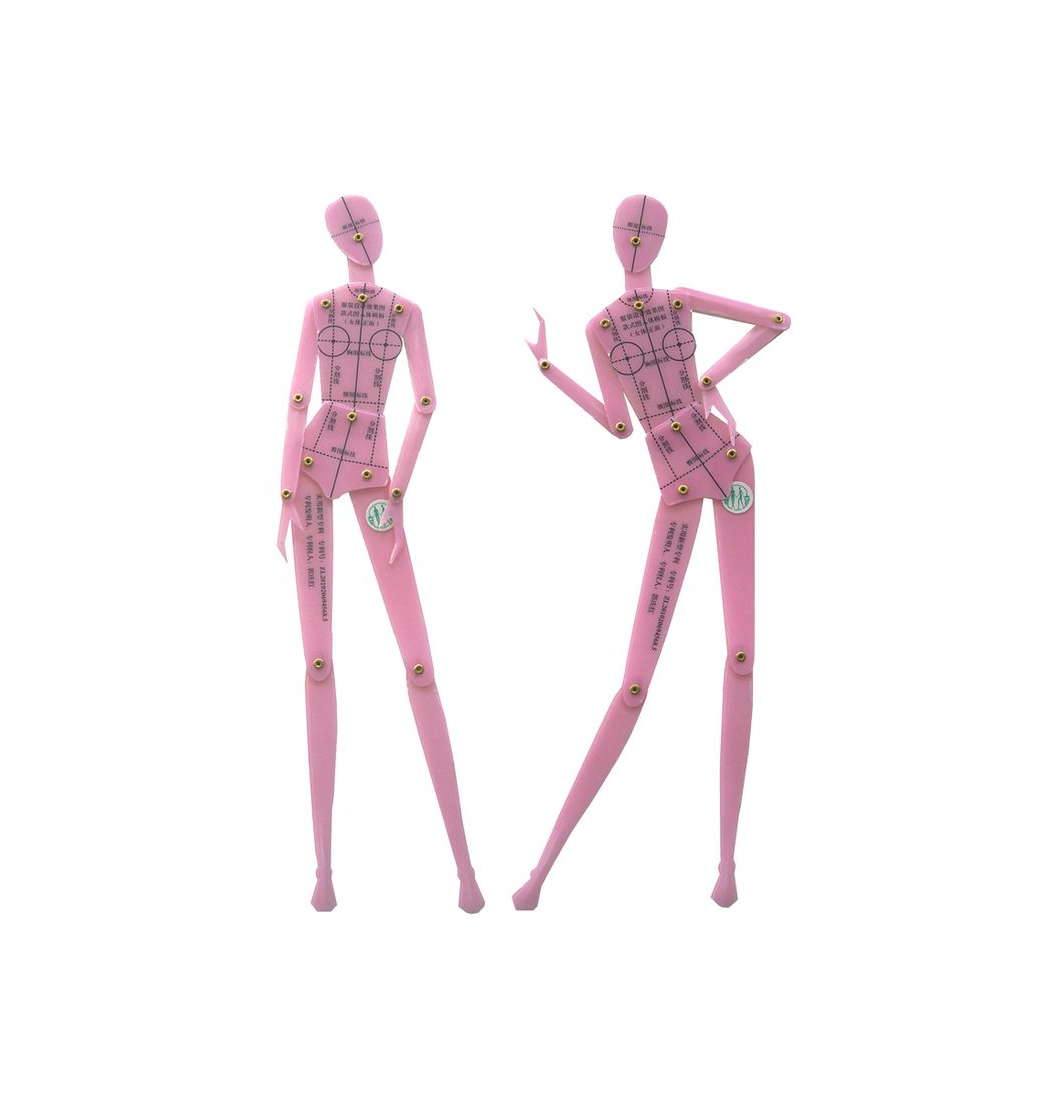 Social Fashion drawing ruler human body dynamic