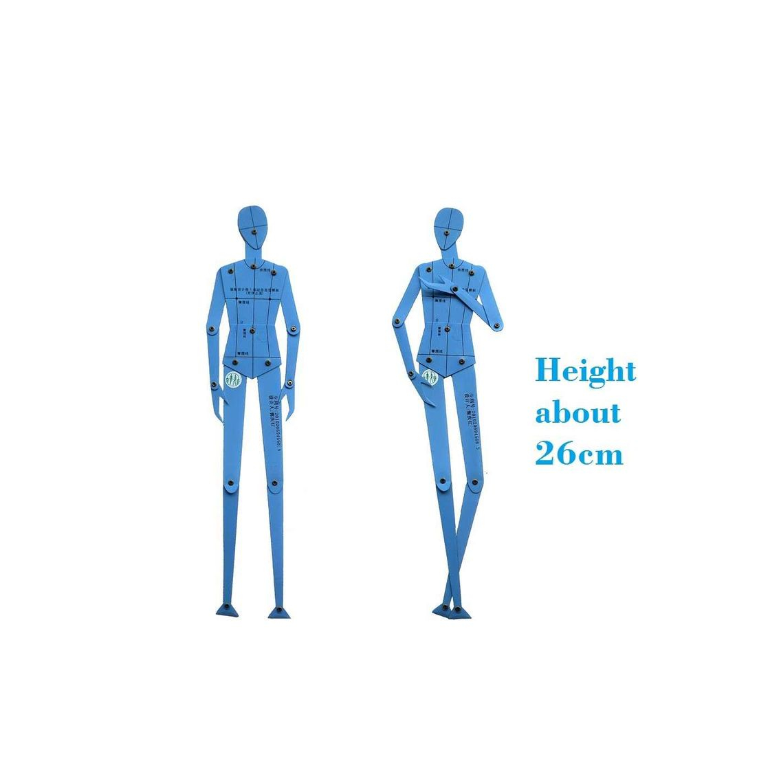 Social Male fashion ruler set model template