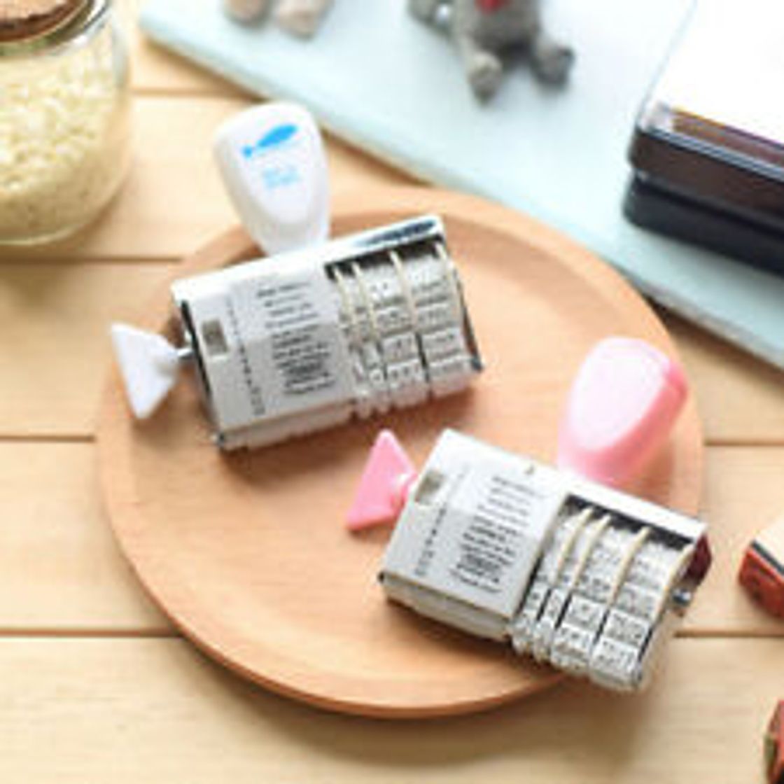 Social Date roller stamp diary stamps
