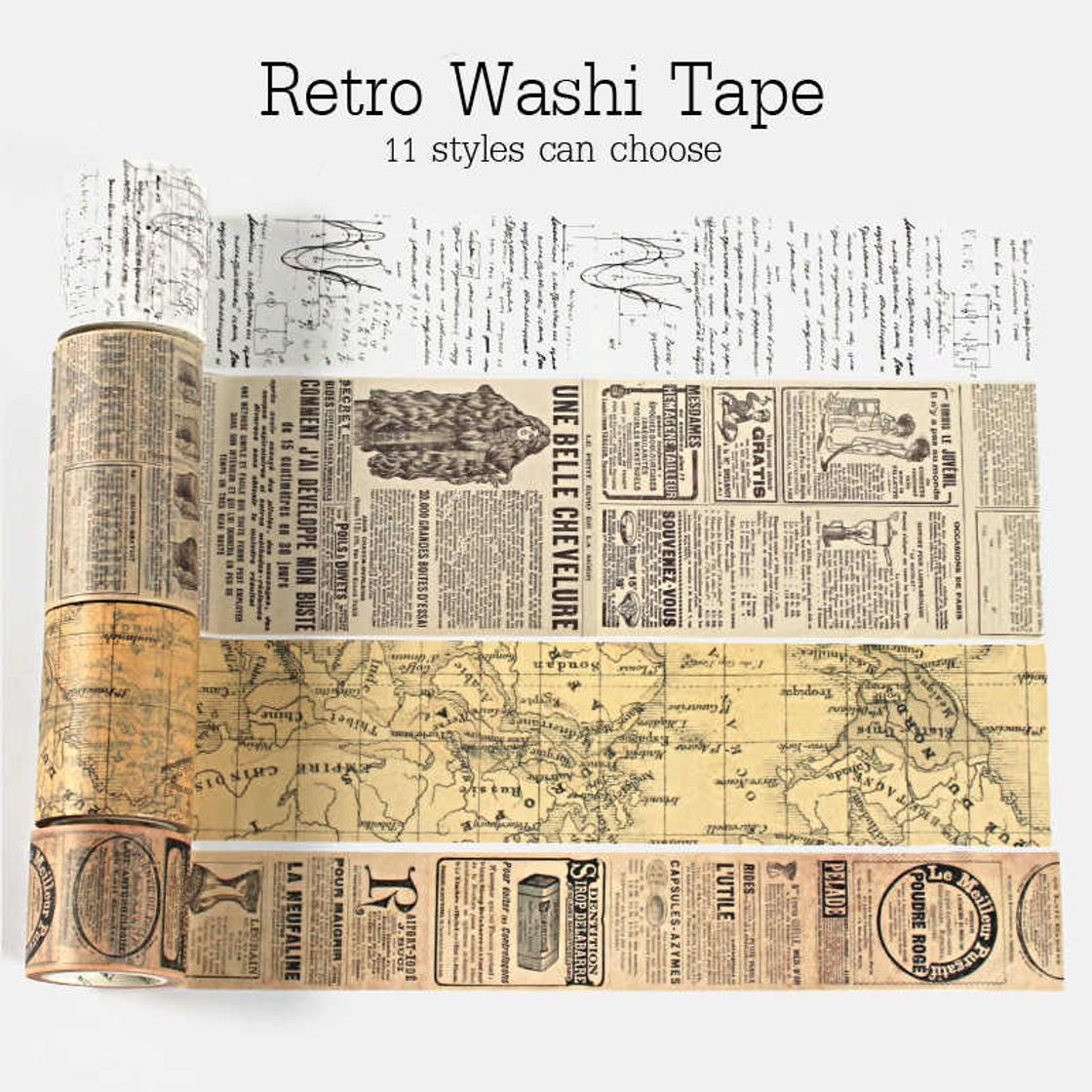Social Retro washitape set vintage decoration