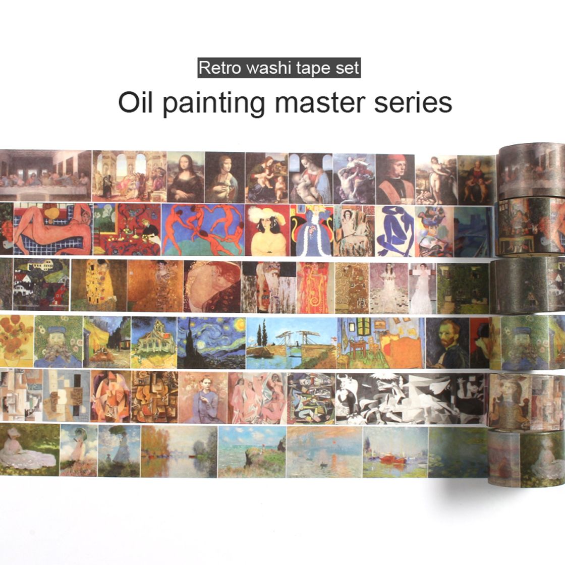 Social Vintage Van Gogh washitape set