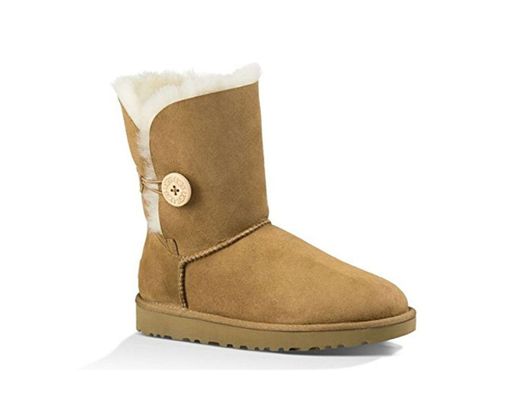 UGG Female Bailey Button II Classic Boot, Chestnut, 5