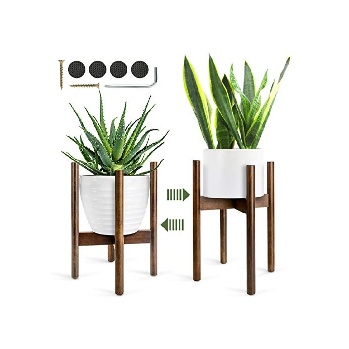 Social Renfox Soporte para Plantas,Mediados de Siglo Soporte para Macetas Estantería de Flores/Plantas