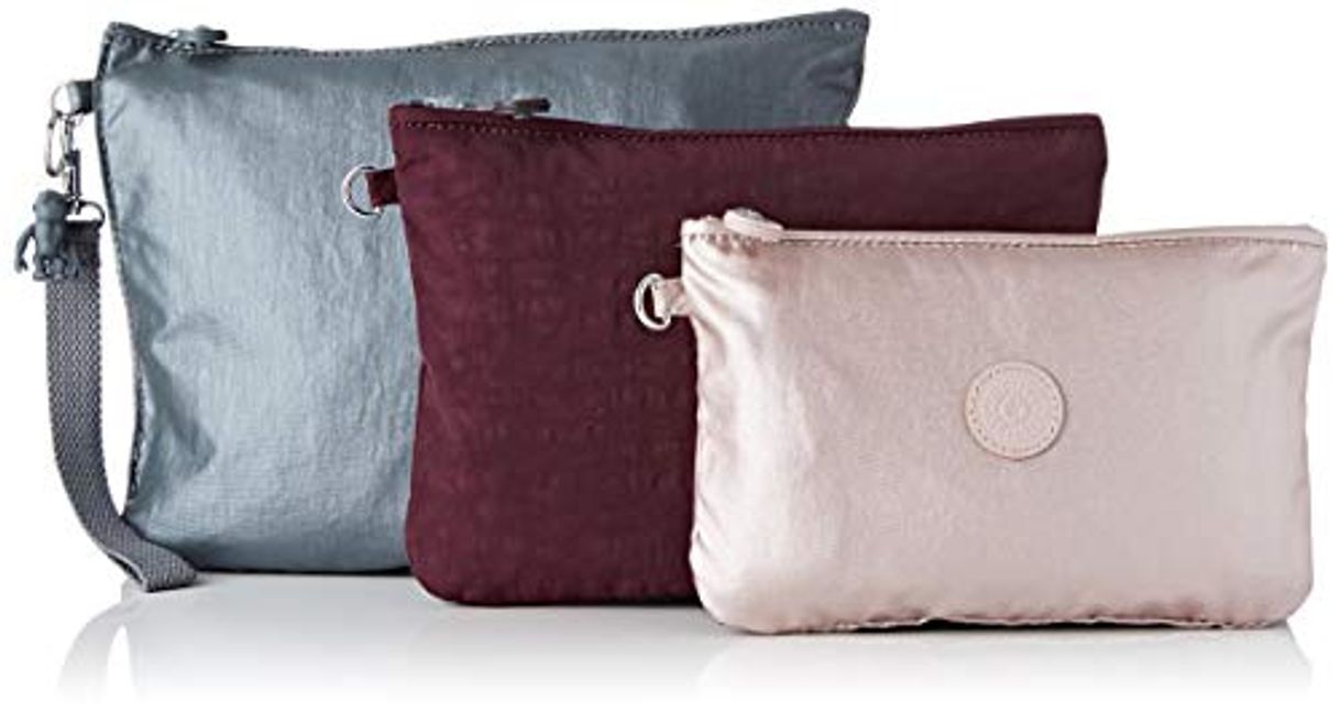 Social Kipling Women's KI3697, 3 x Wallet Grey Grey