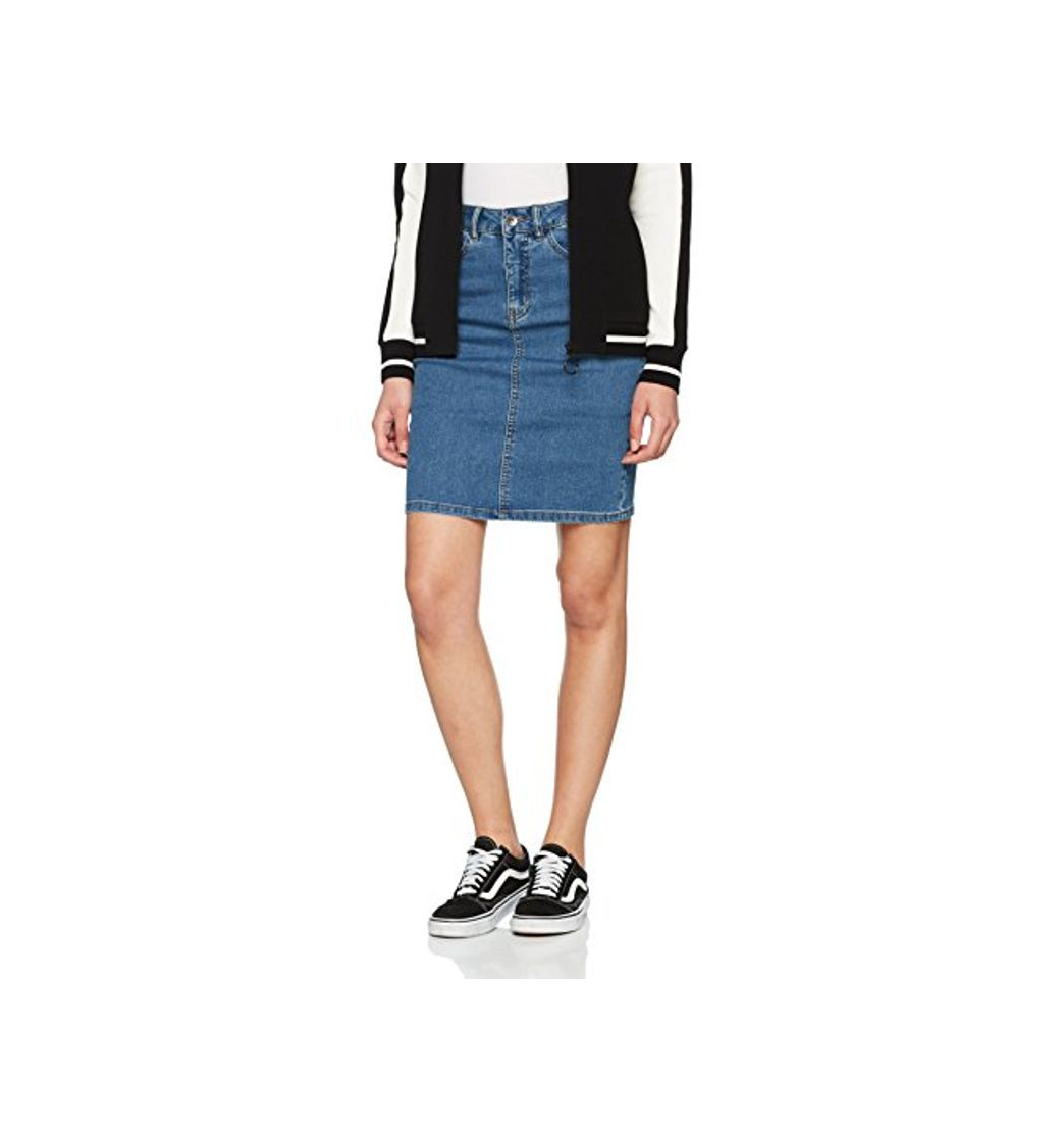 Social Vero Moda Vmhot Nine HW Dnm Pencil Skirt Mix Noos Falda, Azul