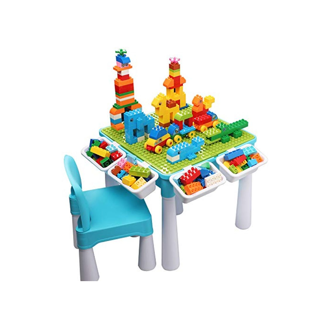 Social Juego de mesa de actividades múltiples 5 en 1 para niños