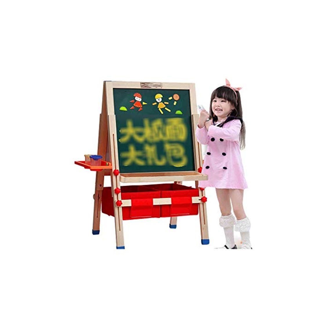Social Caballetes Tablero De Dibujo Pizarrón Pizarrón Tablero De Dibujo para Niños De Interior Tipo De Soporte Pizarrón Tablero De Graffiti para Niños De Jardín De Infantes