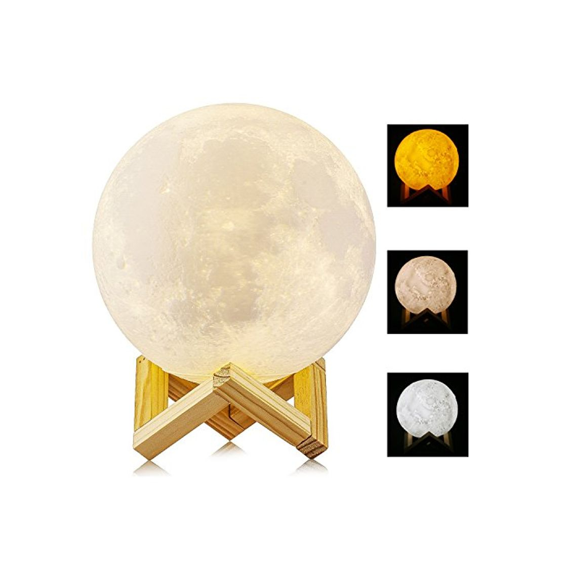 Social Lámpara de Luna en 3D