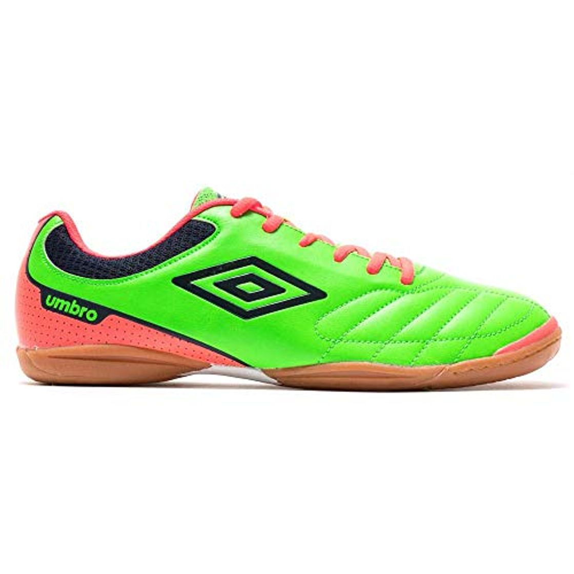 Lugares Umbro Futsal Attak IC, Zapatilla de fútbol Sala, Green-Orange-Navy, Talla 10 US