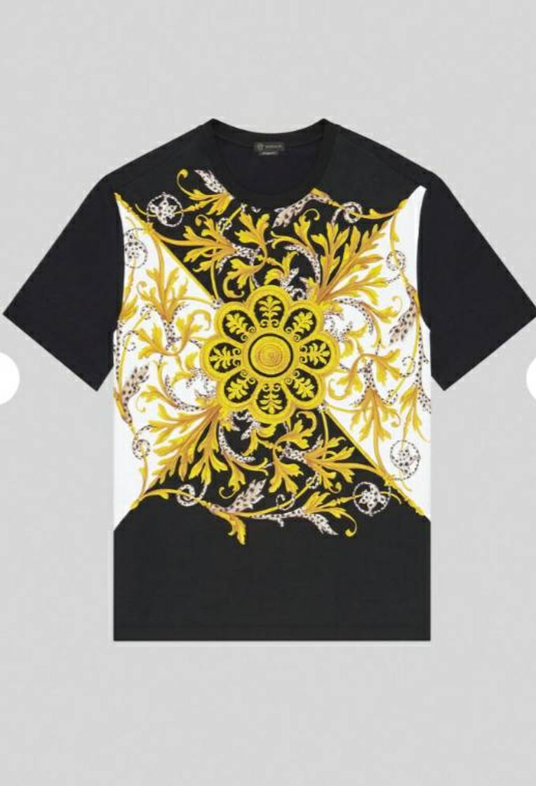 Moda Versace Camiseta estampado Barroco Acanthus para Hombre