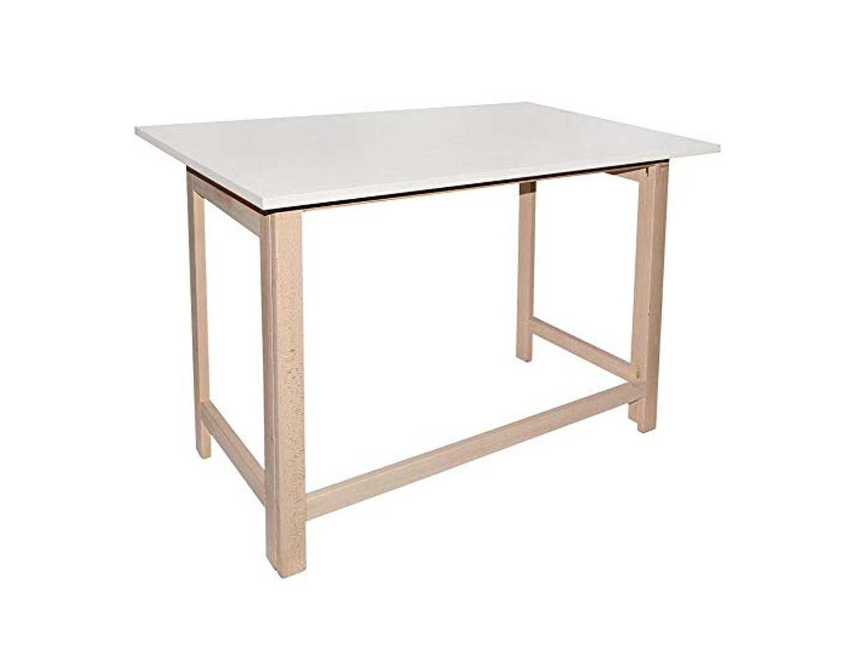 Producto Mesa Estudio Tapa Plegable melamina Blanca