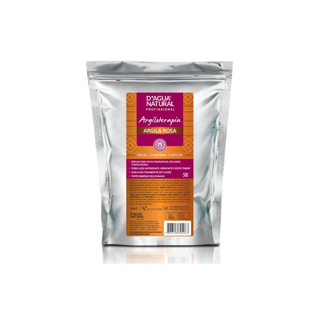 Fashion Argila Rosa 500g Dagua Natural - Fernanda Cosméticos