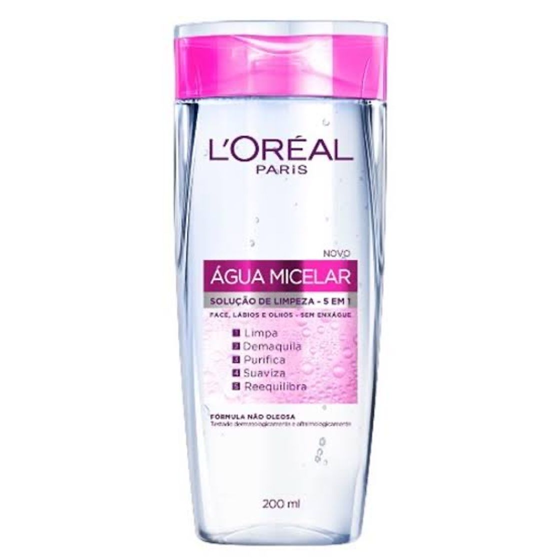 Fashion Água Micelar Loréal Solução de Limpeza Facial 5 em 1 200ml