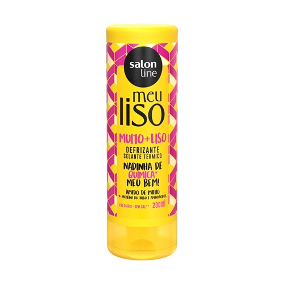 Moda Defrizante Meu Liso Muito+Liso Amido Milho Salon Line 200ml