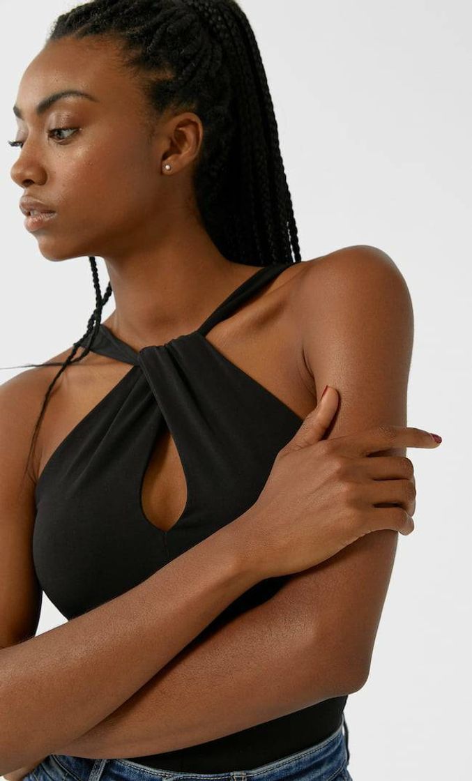 Camiseta nudo negra