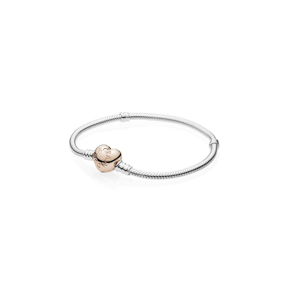 Social Pulsera Moments Pandora Rose con cierre Corazón para charms