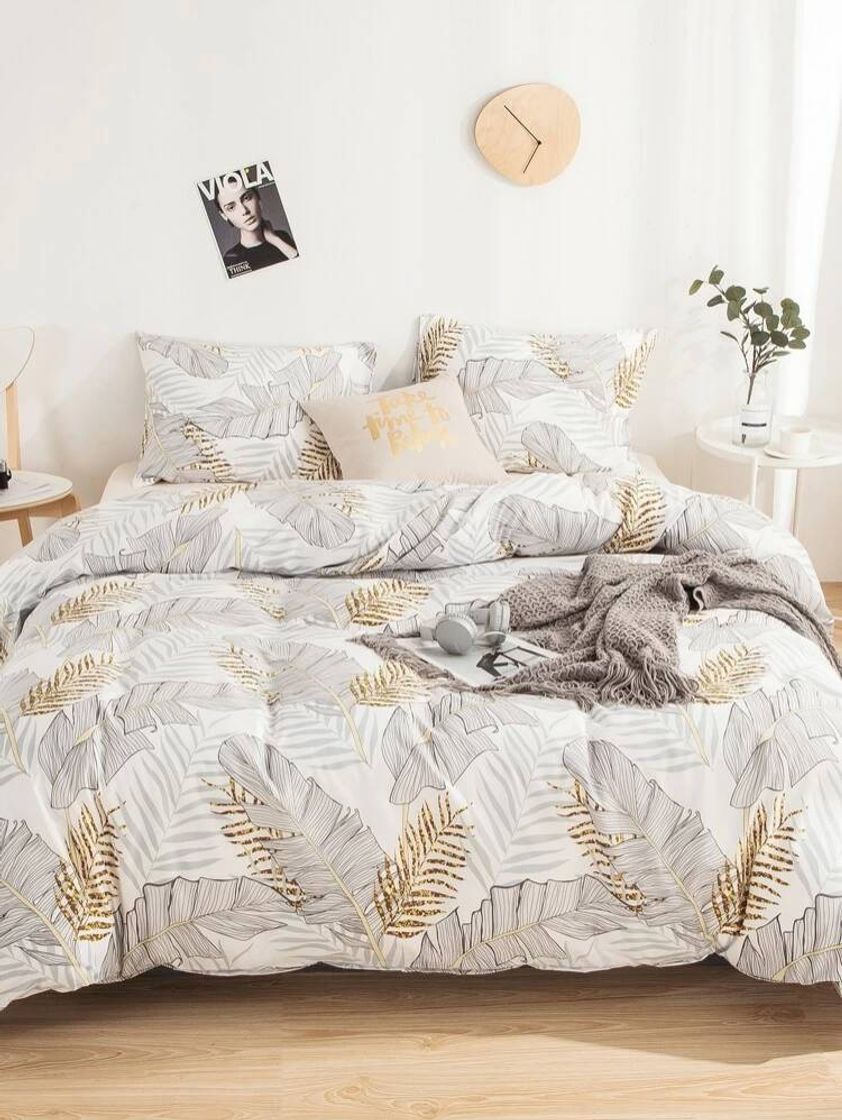 Social Line Draft & Bronzing Leaf Pattern Sheet Set