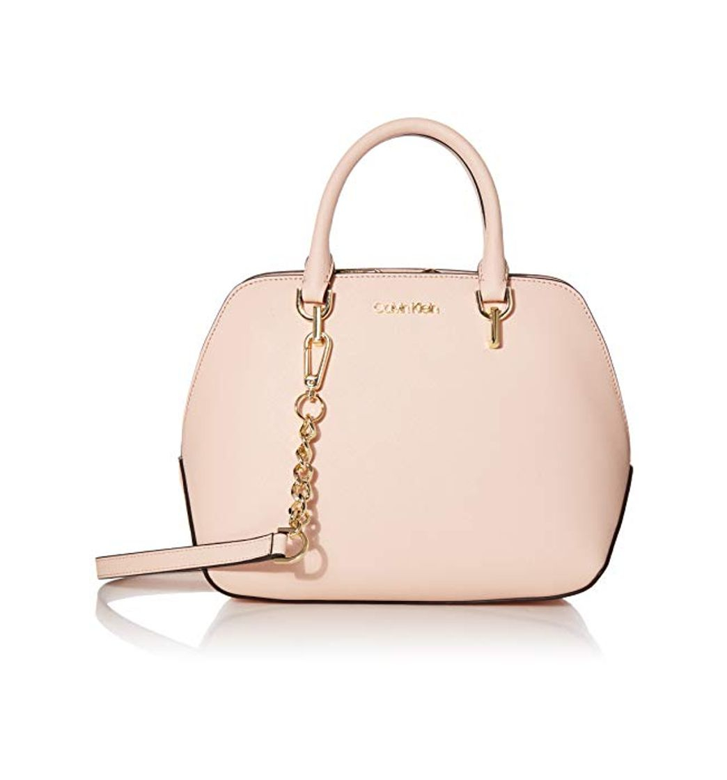 Producto Calvin Klein Hayden Saffiano - Bolso de piel con tres compartimentos, Rosa