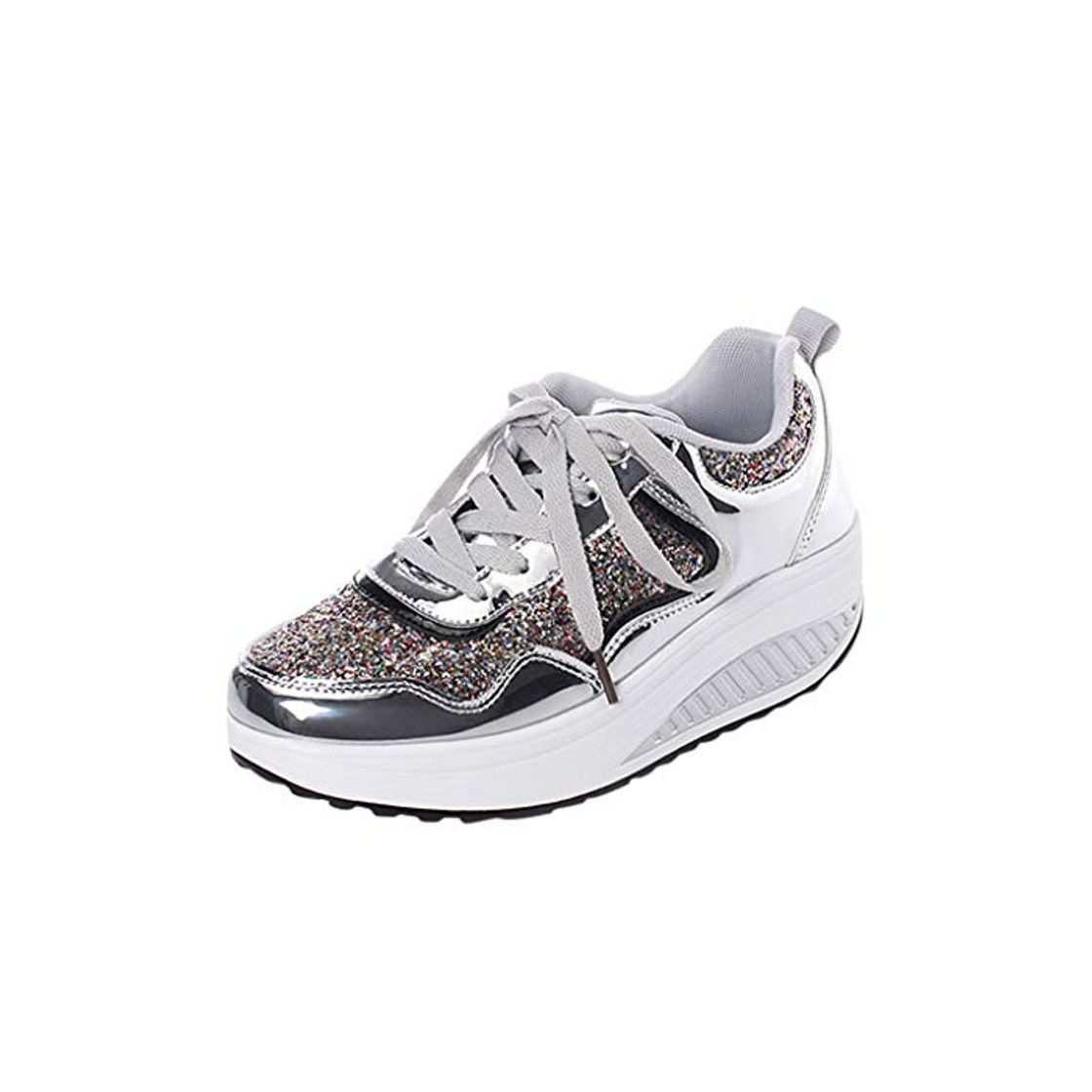 Moda LILICAT Shoes - Zapatillas de Pu para mujer Plateado plata 5