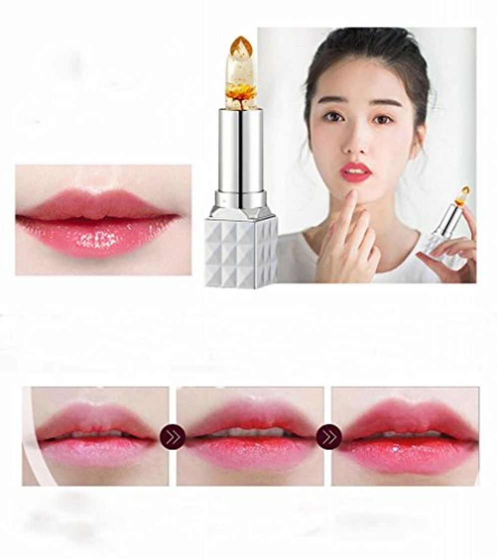 Producto YC Angel Temptation Flower Jelly Warming Lipstick Flor Hidratante Moisture Color Lipstick