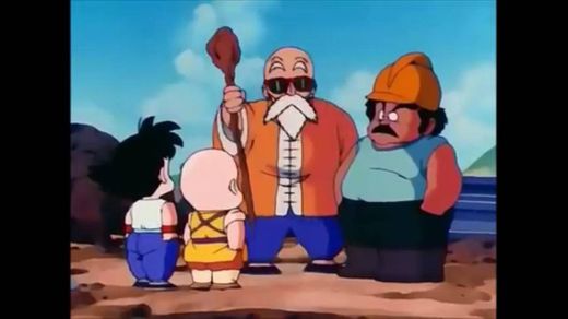 Goku y Krillin entrenan en la construccion - YouTube