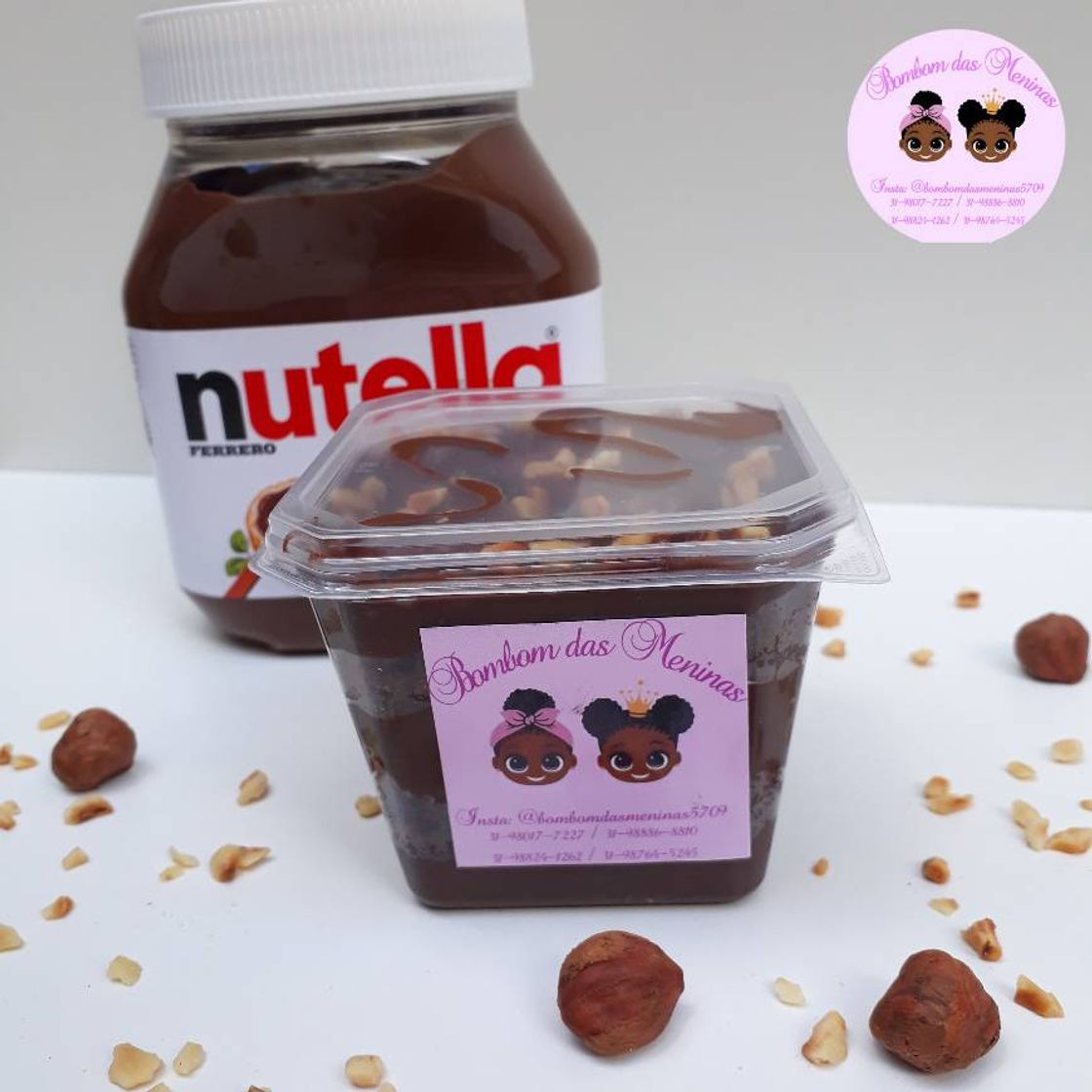 Moda Bolo no pote de nutella