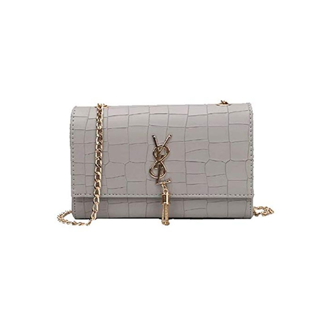 Product 2018 Verano Nueva borla bolso Cadena bandolera Mini Clutch Lady sobre funda gris