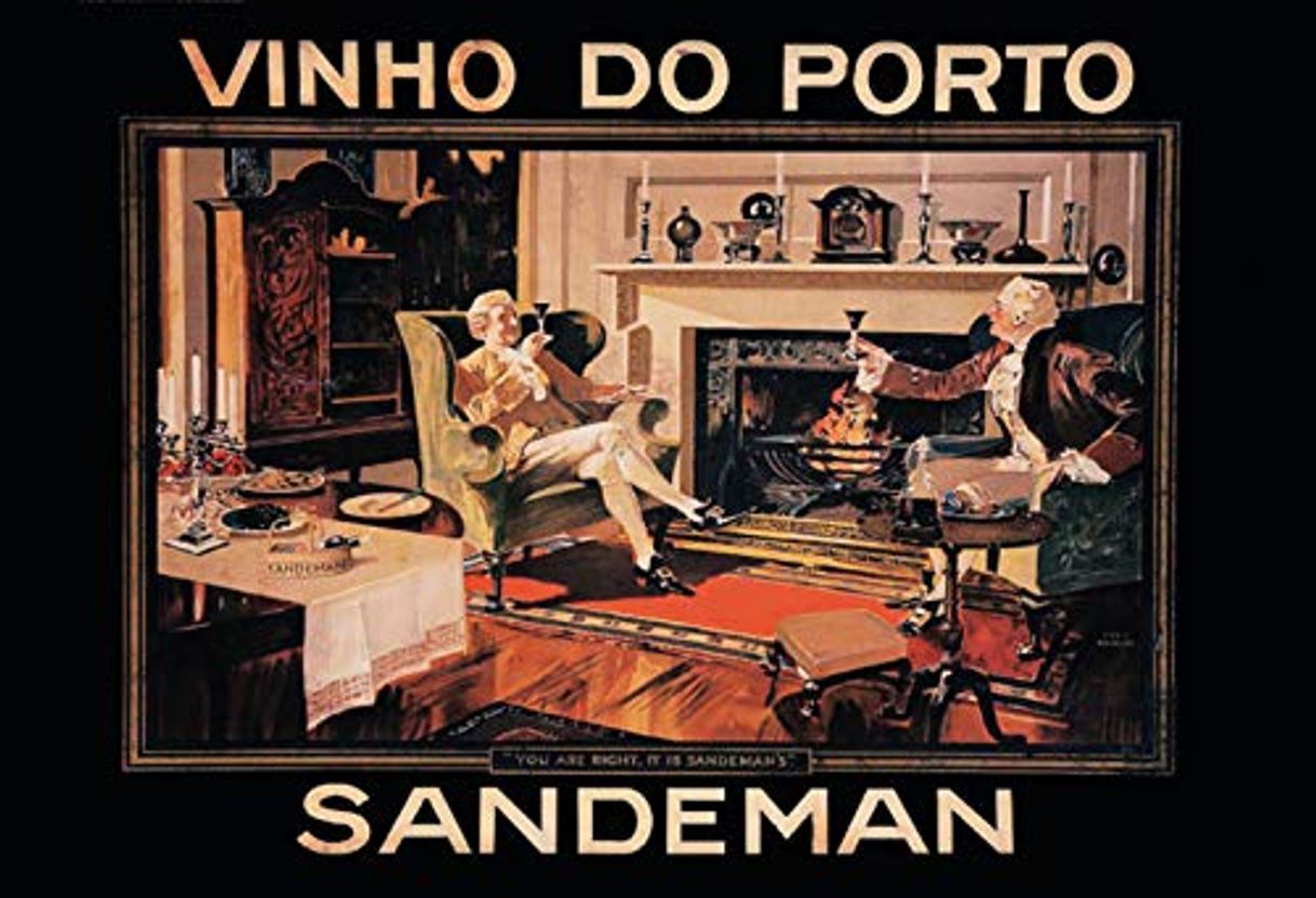 Producto Vinho Do Porto Sandmann Antes de la Chimenea Cartel de Chapa Metal