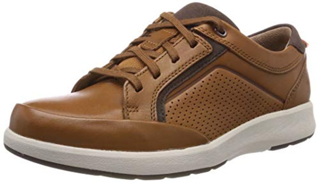 Moda Clarks Un Trail Form, Zapatos de Cordones Derby, Marrón