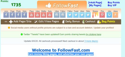 FollowFast.com Your place to Advertise on Social Media Networks.
