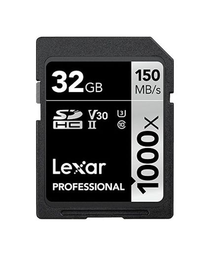 Tarjeta Lexar Professional 1000x SDHC/SDXC UHS-II 32 GB [Embalaje ecológico]