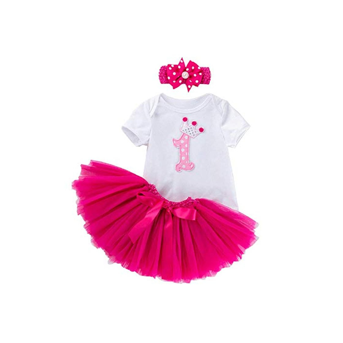Social Baby Girl First Birthday - Falda con Cuerpo de Tul - tutú