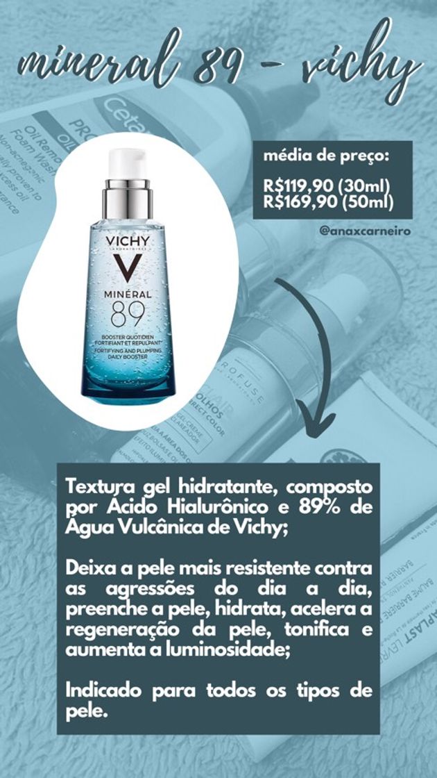 Producto Vichy Minéral 89 Hidratante Facial 50ml