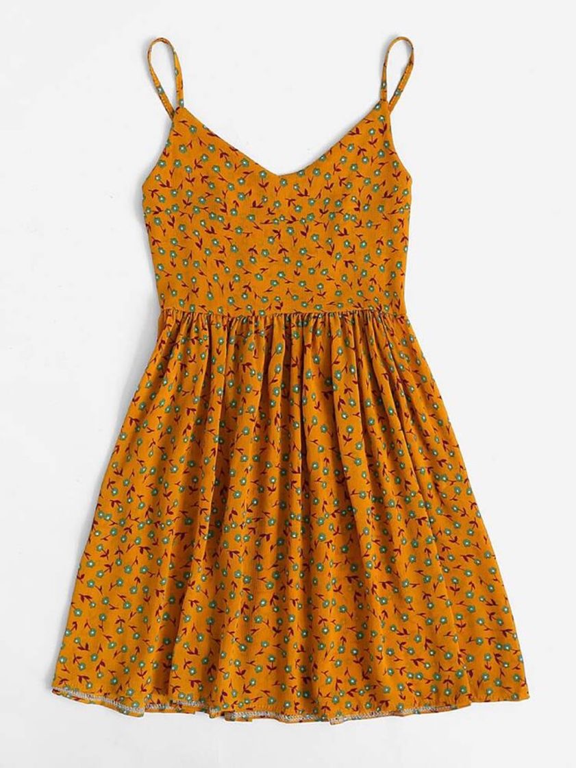 Fashion Ditsy Floral Print Fit & Flare Mini Dress | $MXN182.00