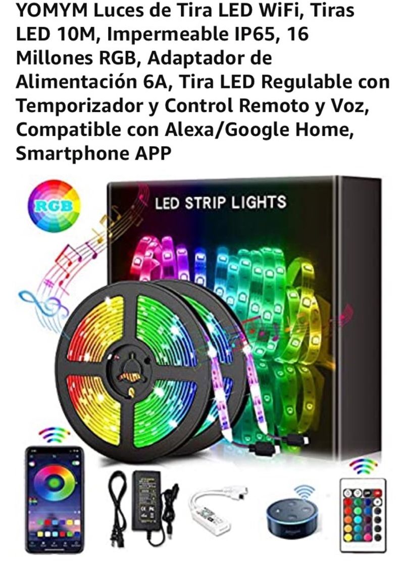 Fashion Luces led de colores (10m) incluye control remoto 