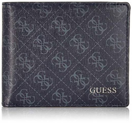 Guess - Manhattan Logo, Carteras Hombre, Azul