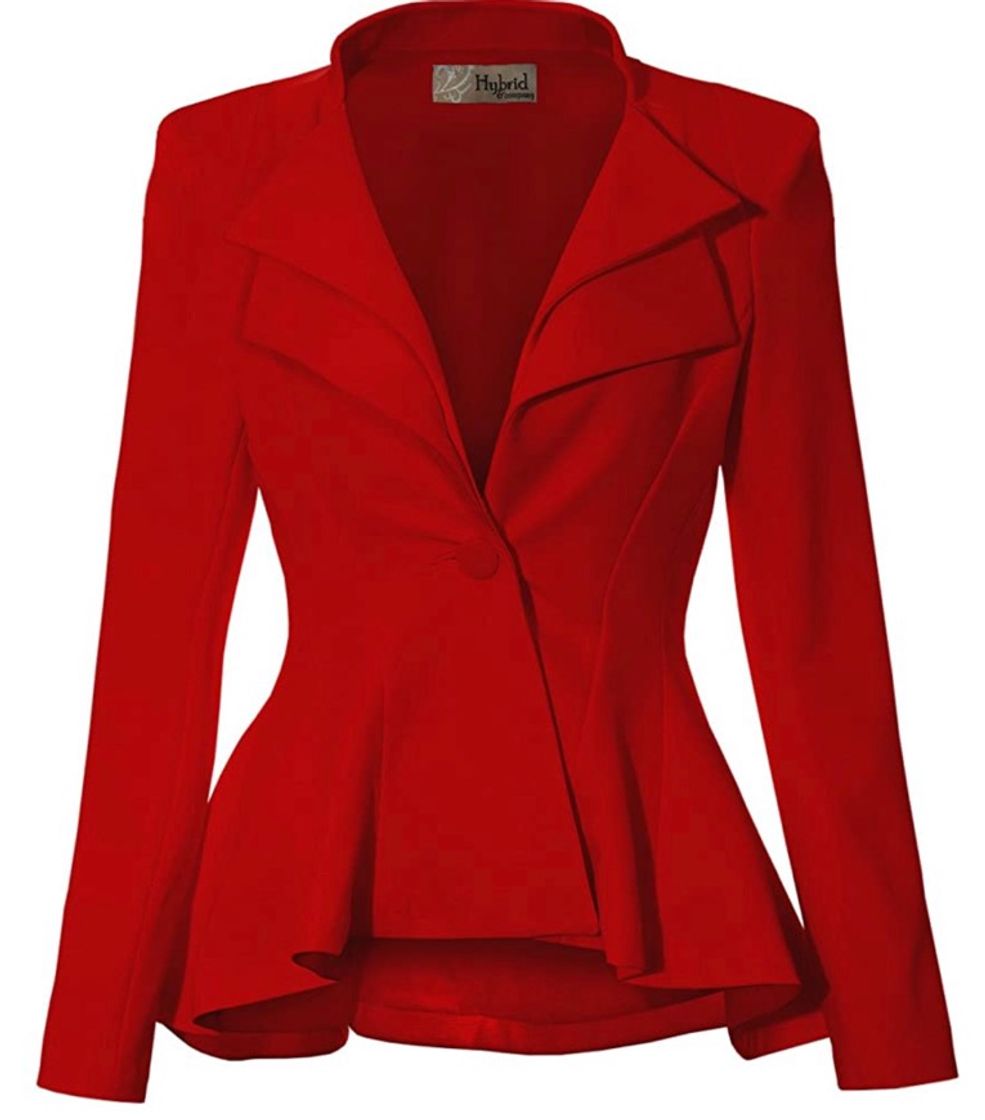 Moda Women Double Notch Lapel Sharp Shoulder Pad Office Blazer