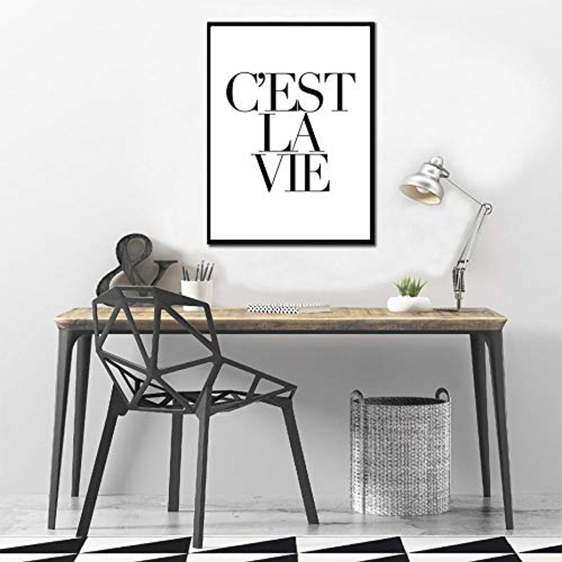 Productos Rudxa C'est La Vie French Nursery Poster Impresiones en Lienzo Pinturas Wall